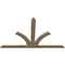 Ekena Millwork Richland Rough Sawn Timber Gable Bracket, Douglas Fir, 96"W x 60"H x 2"D x 6"F, 15/12 Pitch GBW096X60X0206RIC00RDF - alternate 5